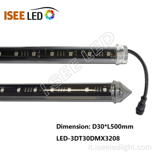 Tubo LED in cristallo DMX 3D